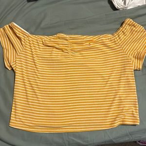 yellow crop top
